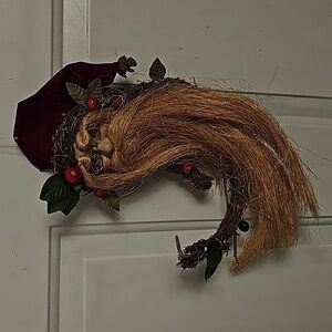 Santa Crescent Moon Shaped Wreath